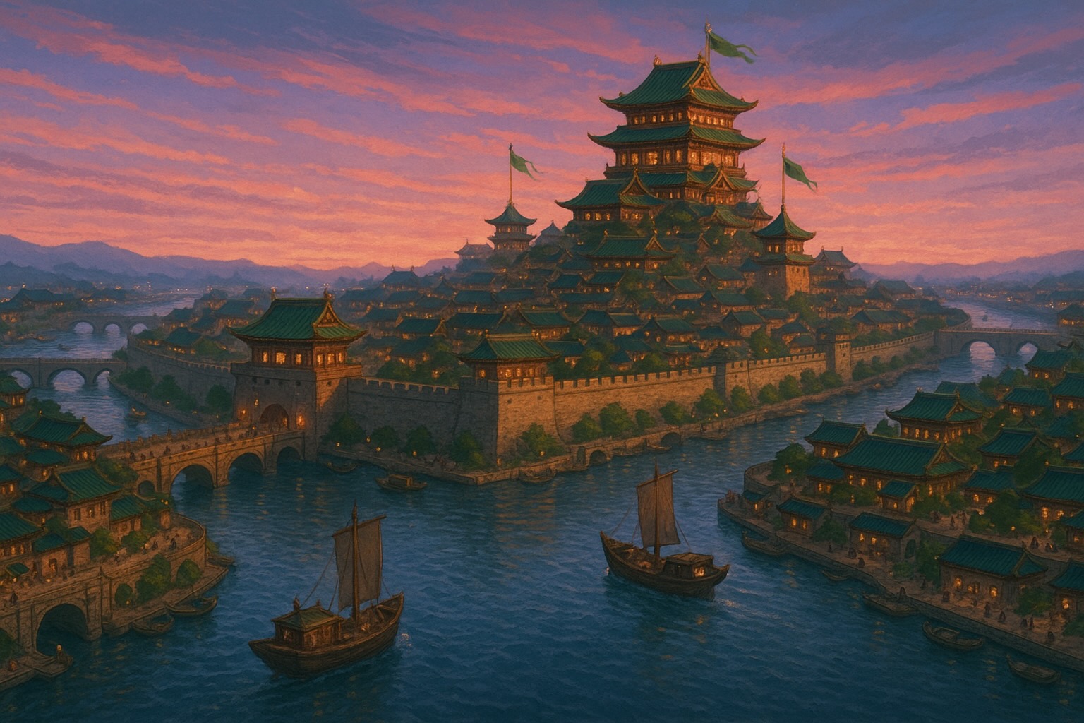 The city of Dong-jiang-men